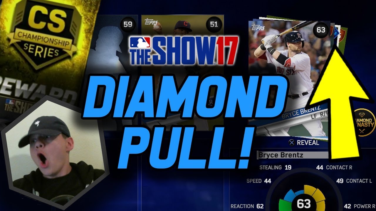 CRAZY POSTSEASON DIAMOND PULL! RANKED SEASON REWARDS! | MLB The Show 17 Pack Opening