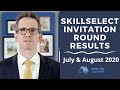 SkillSelect Invitation Round Results - July & August 2020