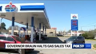 Governor Braun puts a halt on state gas sales tax