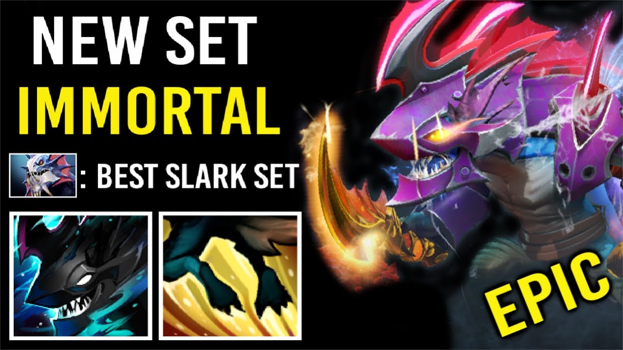 New Most Epic Immortal Set Slark  Golden Dagger Best Effects Crazy Comeback Gameplay by Yuma Dota 2