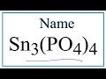 Phosphate Ion and Tin Compounds
