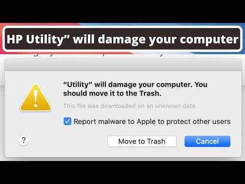 HP Utility” will damage your computer Remove Virus From Macbook Pro/Air MacOS BigSur