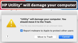 HP Utility” will damage your computer Remove Virus From Macbook Pro/Air MacOS BigSur screenshot 4