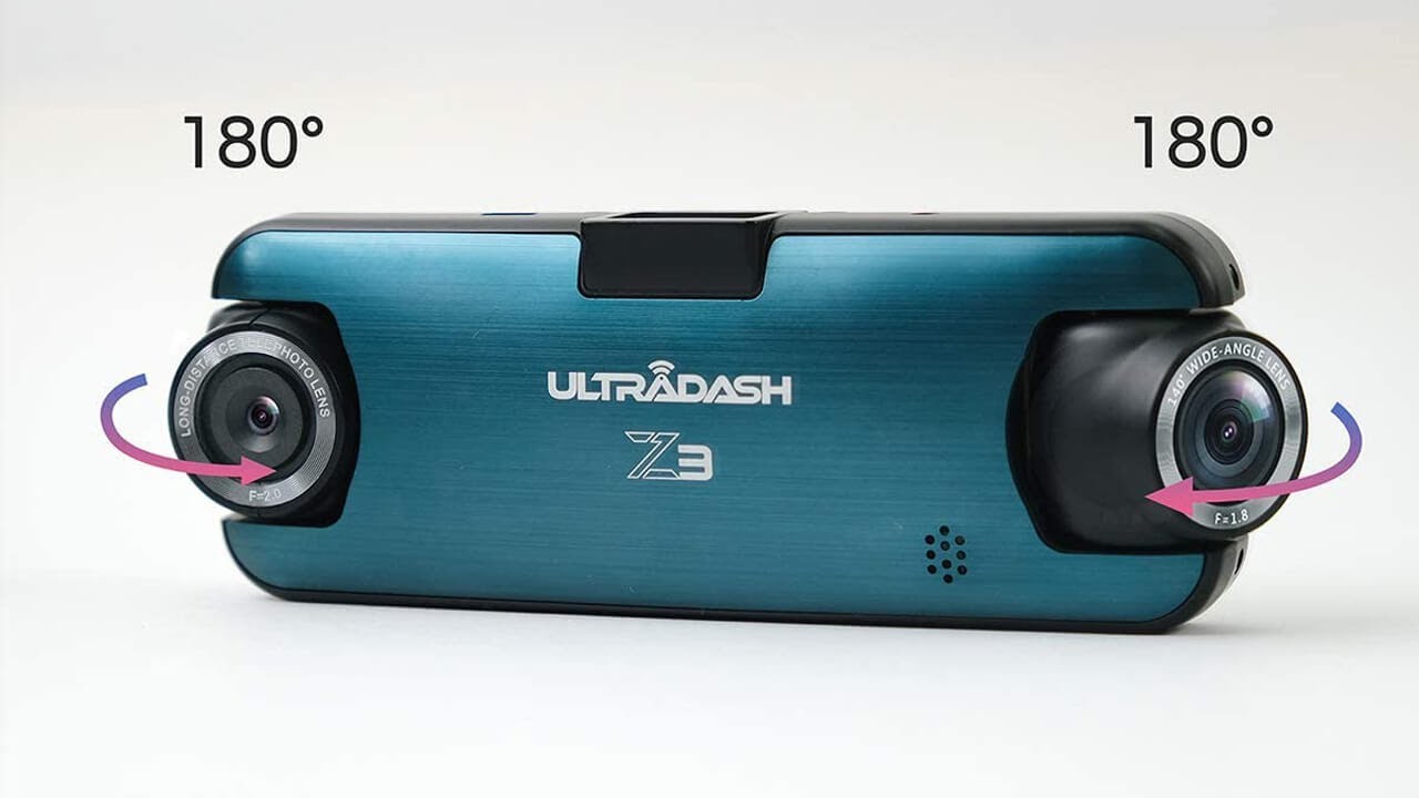 UltraDash Z3+ Dual-lens Dash Cam (Commercial) For Uber/Lyft/Taxi