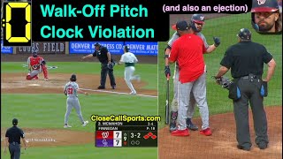 E93 - Walk-Off Pitch Clock Violation = Rockies Win After Jesse Winker Ejected by Hunter Wendelstedt