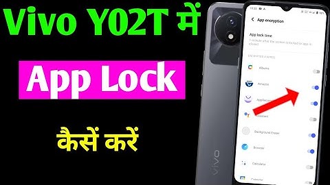 vivo y02t app lock setting | Vivo y02t me app lock kaise kare | how to set app lock in vivo Y02T
