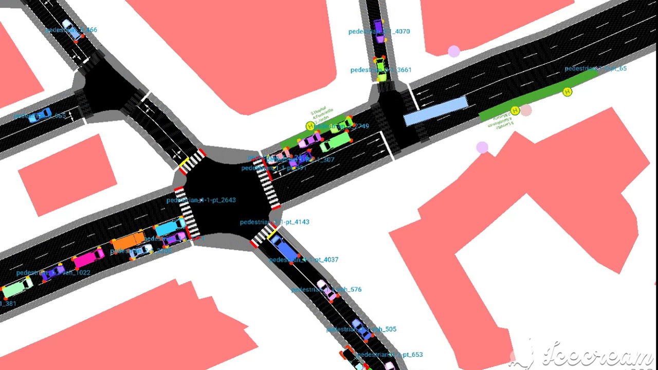 SUMO mobility simulator - MoSTScenario - Traffic Lights - YouTube
