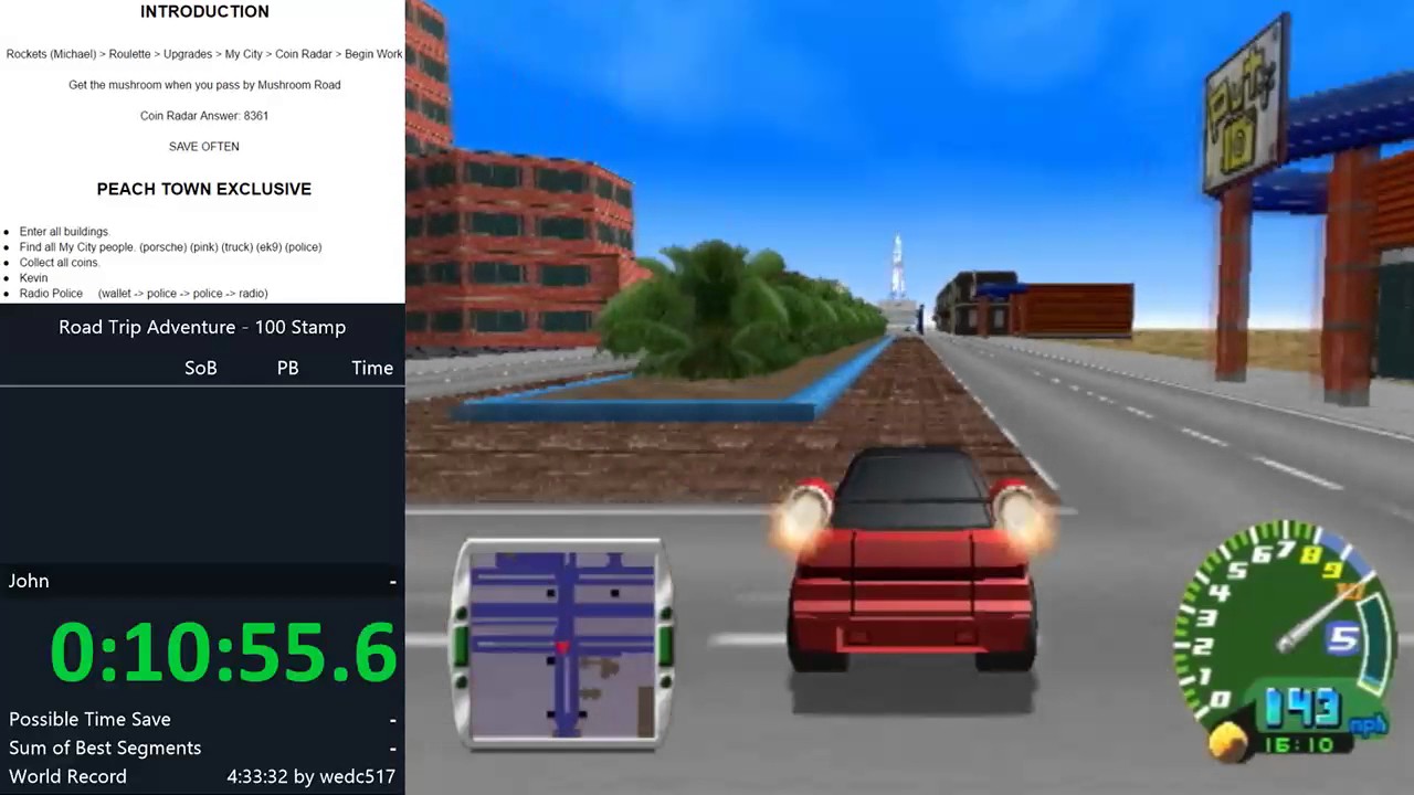 Road Trip Adventure - 100 Stamp SPEEDRUN in 