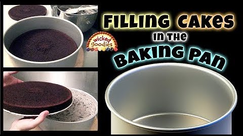 Layer Cake Filling in the Pan - Part 1 - Freezing