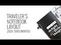 Traveler's Notebook Process Layout 2020 | Documented