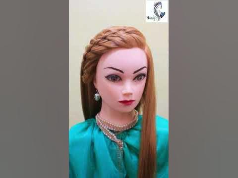  4 strand braid l hairstyles for short hair #shorts - YouTube