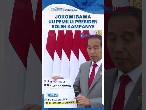 Jokowi Bawa Kertas Besar Klarifikasi soal Presiden &amp; Menteri Boleh Kampanye Pemilu: Aturannya Jelas!