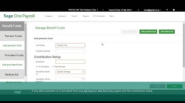 Sage Business Cloud - Payroll: How to add a benefit