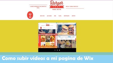 COMO SUBIR VIDEOS A MI PAGINA DE WIX