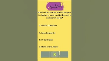 Which Flow Control Action Sampler in JMeter is used to skip the next n number of steps