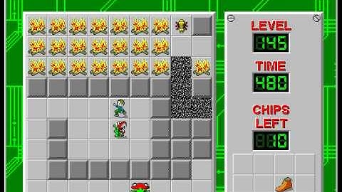 CCLP2 level 145 solution - 458 seconds