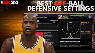 Best Defensive Off-Ball Settings With Gameplay | NBA 2K24 MyTeam & Play Now