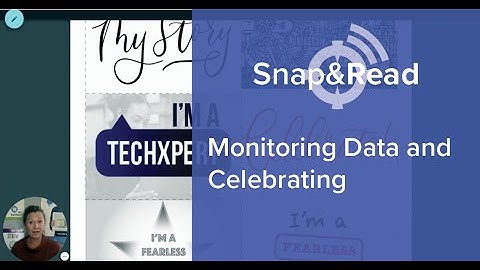Snap&Read: Monitoring Data and Celebrating