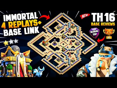 IMMORTAL TH16 Base Link With 4 Replays ONLY 1 STAR Town Hall 16 BEST Th16 War Base Legend Base IMMORTAL TH16 Base Link With 4 Replays ONLY 1 STAR Town Hall 16 BEST Th16 War Base Legend Base