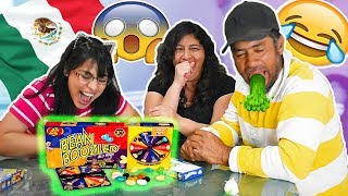 My Mexican Parents Try Bean Boozled For The First Time Lol
