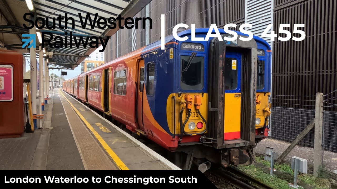 South Western Railway Class 455 Journey | London Waterloo to Chessington South