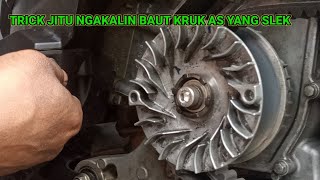 CARA NGAKALIN BAUT KRUK AS YAMAHA YANG SLEK