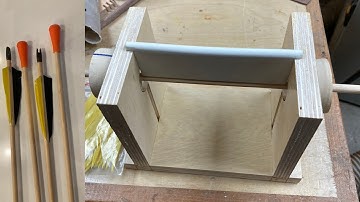 Home Made Arrow Fletching Jig. Designed and illlustrated in Sketchup