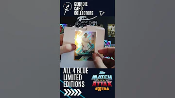 All 4 Blue Limited Editions From The Match Attax Extra 2023 Set Shorts Matchattax Footballcards 