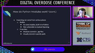 All Your Modules Are Belong To Us An Introduction to Python Module Hijacking Sam Ferguson