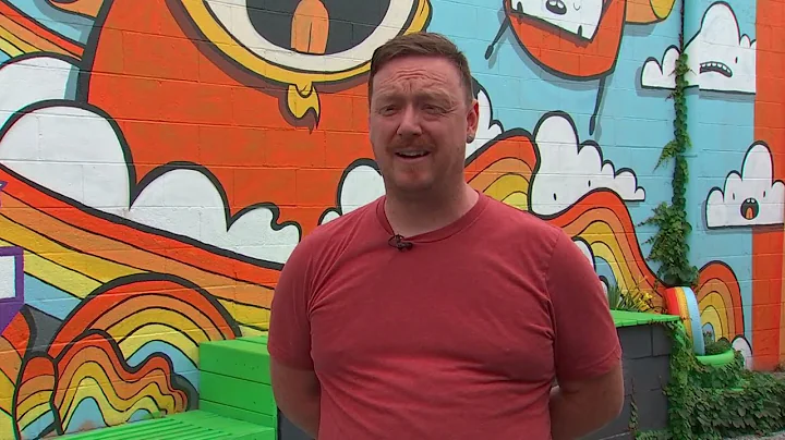 Artist Adam Brouillette talks about 'Alley Islands' mural on N. 6th Street