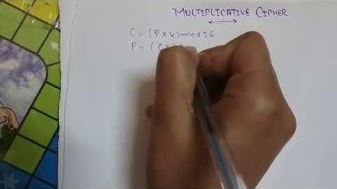 Multiplicative Cipher : Encryption