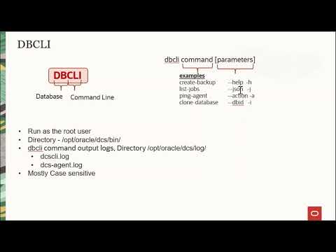 Getting Started with DBCLI #oracledatabase
