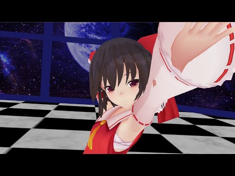 (東方MMD)霊夢と魔理沙がWAVE踊りました[画質4K設定可能]