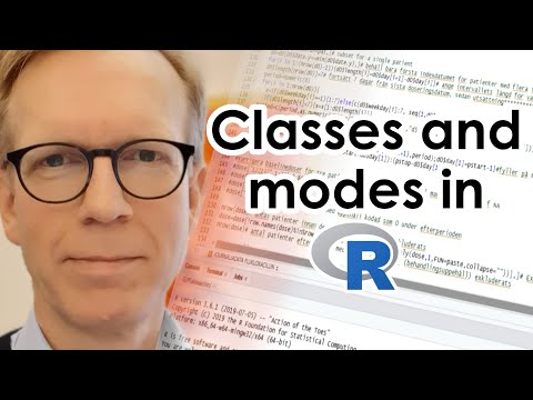 Classes and modes in R