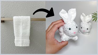 Haz un CONEJO de TOALLA para tu Baño / Manualidades fáciles / Decoración 2023