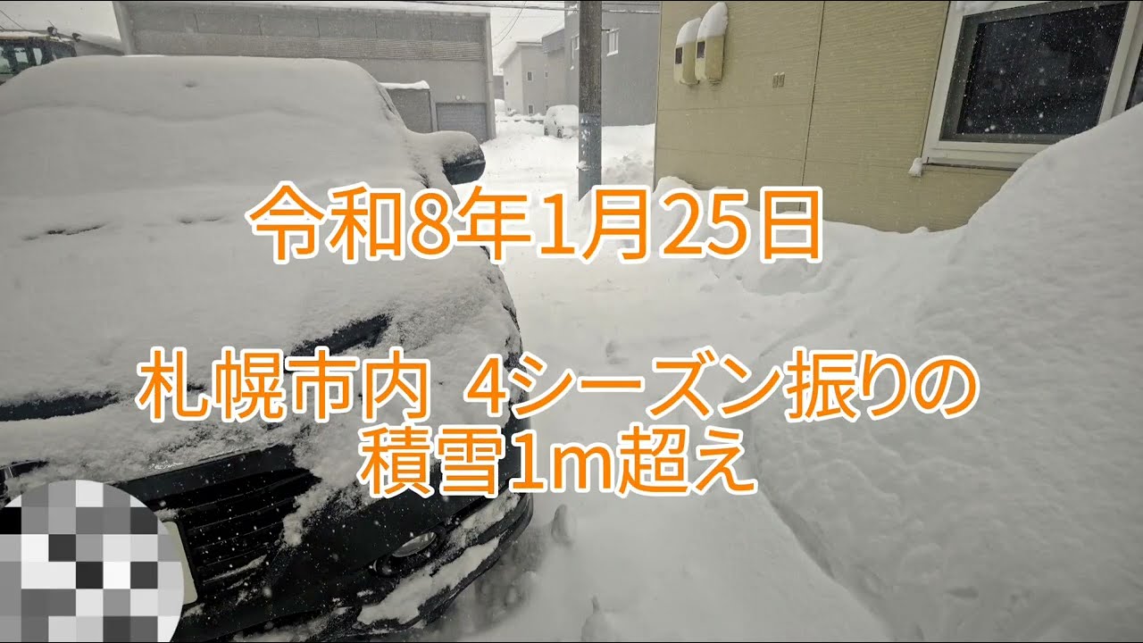 札幌が過去イチの大雪で酷いことに