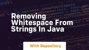 removing whitespace from strings in java