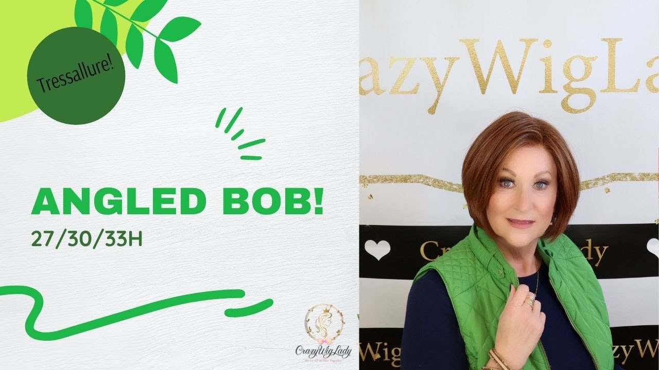 Tressallure ANGLED BOB wig review | 27/30/33H | Crazy Wig Lady