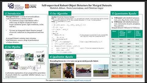 MAIS Poster 22: Self supervised Robust Object Detectors for Merged Datasets