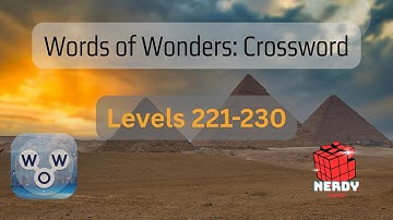 Words of Wonders: Crossword Levels 221-230