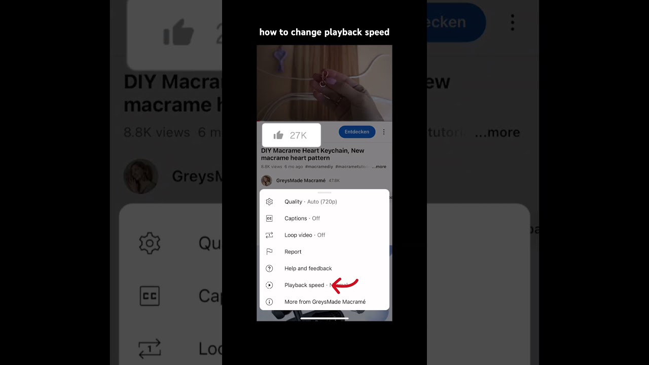 How to change speed on 