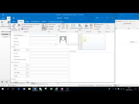 kontakt och kontaktgrupper i Outlook