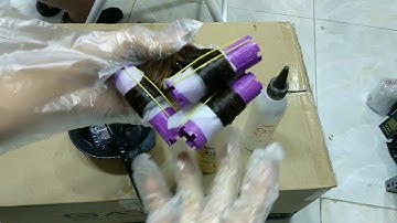 Hướng dẫn uốn tóc tại nhà uốn lạnh #obsidian #thuốcuốntóc