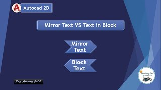 Autocad Tips - Mirror text VS Block text screenshot 3