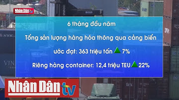 Container quốc tế qua cảng biển tăng 22% trong 6 tháng đầu năm