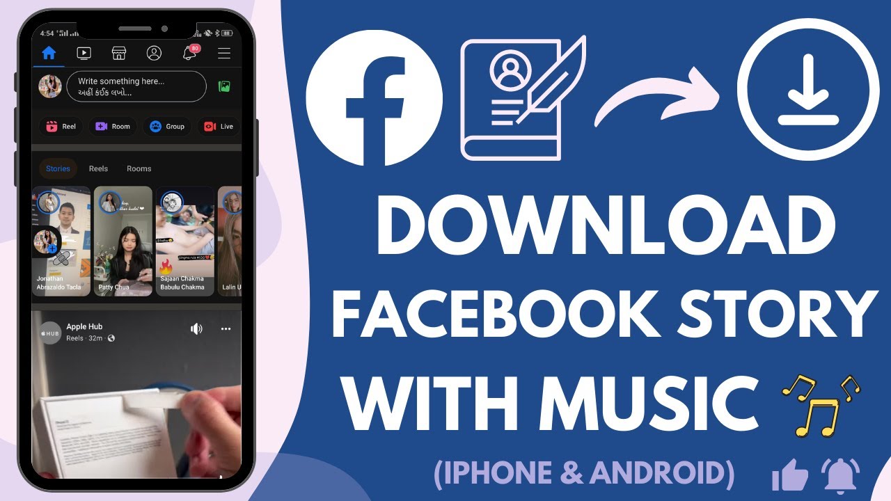 How To Download Facebook Story With Music - Youtube