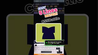 CSS Battle Masking Secrets for Pixel-Perfect Shapes #cssbattle #shorts
