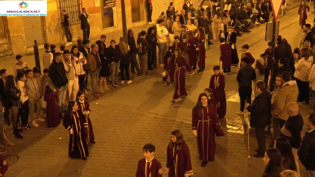 Procesión de Nuestro Padre Jesús en Mula el Jueves santo de 2024.