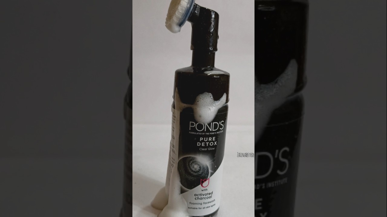 Ponds Charcoal Facewash: Detoxify skin for a deeper cleanse. #instantglow#ponds #ytshorts #fyp #ugc