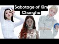 The sabotage of kim chungha exposing mnh